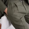 Straight-Leg Pleated Linen Suit Trousers - CU Straight-Leg Pleated Linen Suit Trousers - CU
