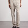 Straight-Leg Pleated Linen Suit Trousers - FR Straight-Leg Pleated Linen Suit Trousers - FR