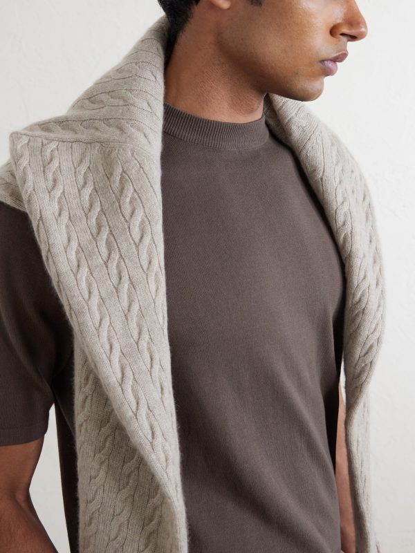 Knitted Cotton T-Shirt - CU Knitted Cotton T-Shirt - CU
