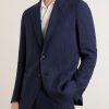 Linen Single-Breasted Blazer - FR Linen Single-Breasted Blazer - FR