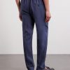 Straight-Leg Pleated Linen Suit Trousers - BK Straight-Leg Pleated Linen Suit Trousers - BK