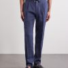 Straight-Leg Pleated Linen Suit Trousers - FR Straight-Leg Pleated Linen Suit Trousers - FR