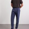 Straight-Leg Pleated Linen Suit Trousers - OU Straight-Leg Pleated Linen Suit Trousers - OU