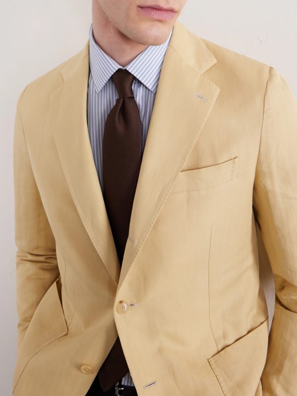 Houndstooth Silk-Jacquard Tie - FR