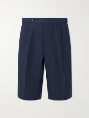 Straight-Leg Linen Shorts Straight-Leg Linen Shorts