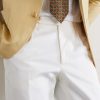 Straight-Leg Cotton-Blend Twill Trousers - CU Straight-Leg Cotton-Blend Twill Trousers - CU