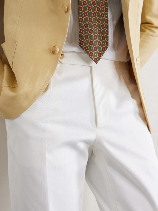 Straight-Leg Cotton-Blend Twill Trousers - CU Straight-Leg Cotton-Blend Twill Trousers - CU