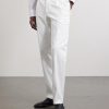Straight-Leg Cotton-Blend Twill Trousers - FR Straight-Leg Cotton-Blend Twill Trousers - FR