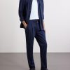 Straight-Leg Pleated Cotton-Twill Trousers - OU Straight-Leg Pleated Cotton-Twill Trousers - OU