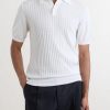 Ribbed Cotton Polo Shirt - FR Ribbed Cotton Polo Shirt - FR