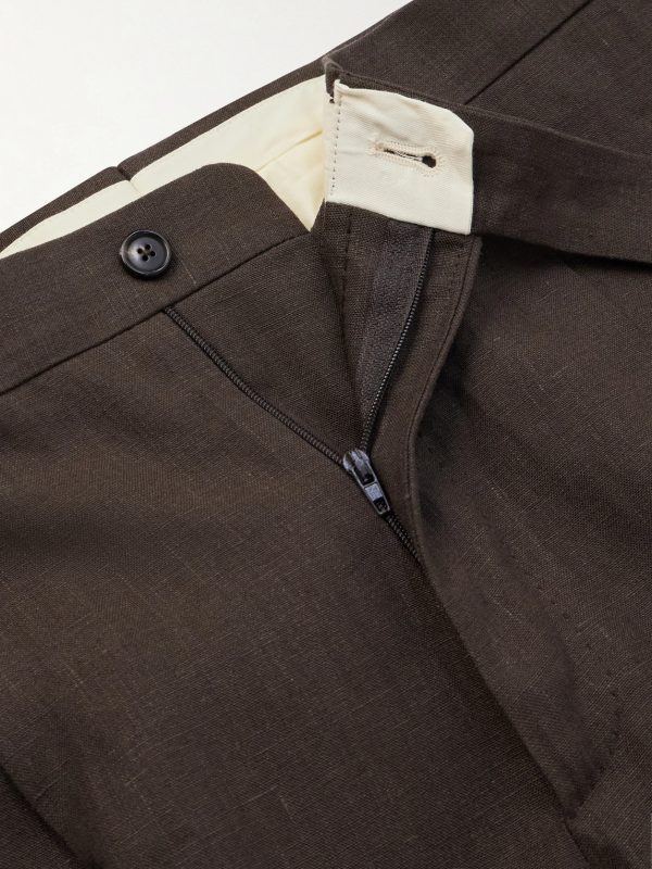 Straight-Leg Linen Shorts - E1 Straight-Leg Linen Shorts - E1