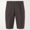 Straight-Leg Linen Shorts Straight-Leg Linen Shorts
