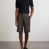Straight-Leg Linen Shorts - OU Straight-Leg Linen Shorts - OU