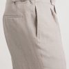 Straight-Leg Linen Shorts - CU