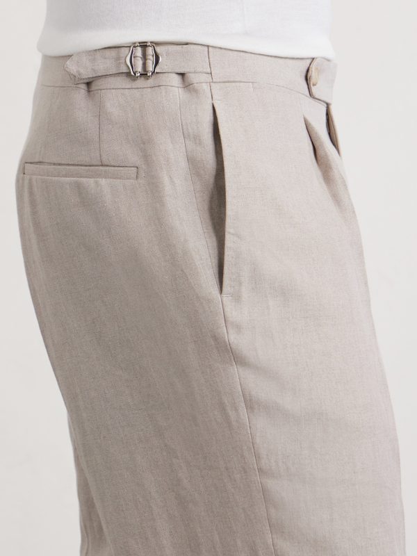 Straight-Leg Linen Shorts - CU