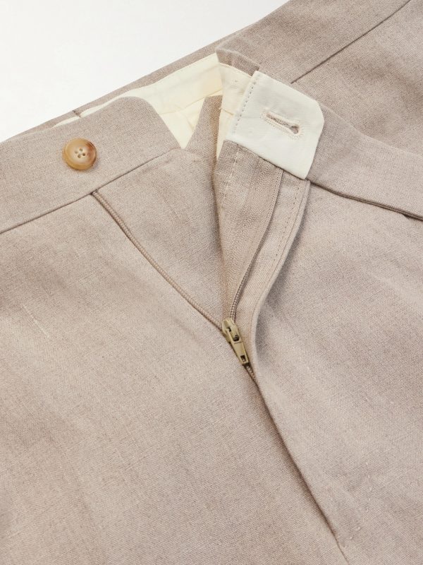 Straight-Leg Linen Shorts - E1