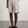 Straight-Leg Linen Shorts - FR