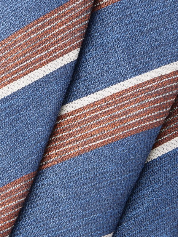 7cm Striped Silk and Linen-Blend Tie - CU 7cm Striped Silk and Linen-Blend Tie - CU