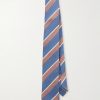 7cm Striped Silk and Linen-Blend Tie 7cm Striped Silk and Linen-Blend Tie