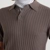 Ribbed Cotton Polo Shirt - CU Ribbed Cotton Polo Shirt - CU