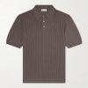 Ribbed Cotton Polo Shirt Ribbed Cotton Polo Shirt
