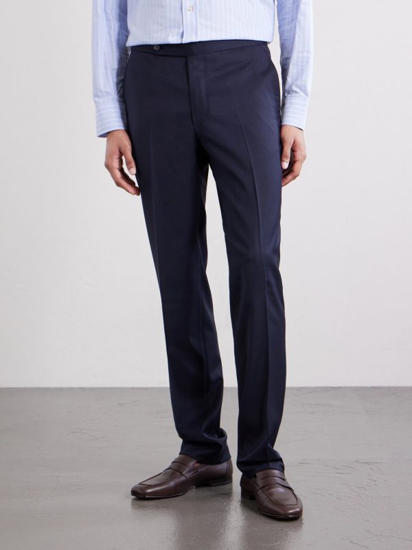 Straight-Leg Wool-Blend Suit Trousers - FR Straight-Leg Wool-Blend Suit Trousers - FR