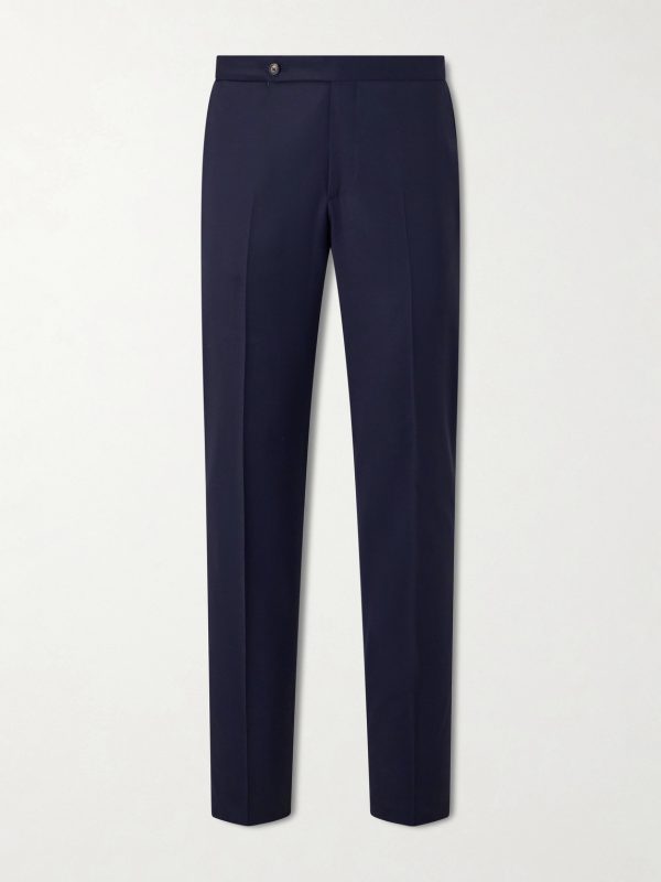 Straight-Leg Wool-Blend Suit Trousers Straight-Leg Wool-Blend Suit Trousers