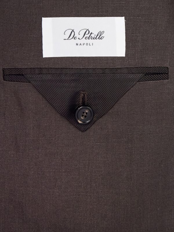 Linen Single-Breasted Suit Jacket - E1