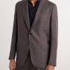 Linen Single-Breasted Suit Jacket - FR