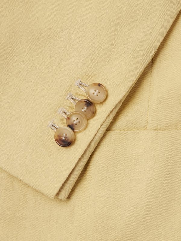 Linen and Cotton-Blend Blazer - E1 Linen and Cotton-Blend Blazer - E1