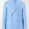 Double-Breasted Linen Blazer Double-Breasted Linen Blazer