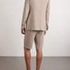 Linen Single-Breasted Suit Jacket - BK Linen Single-Breasted Suit Jacket - BK