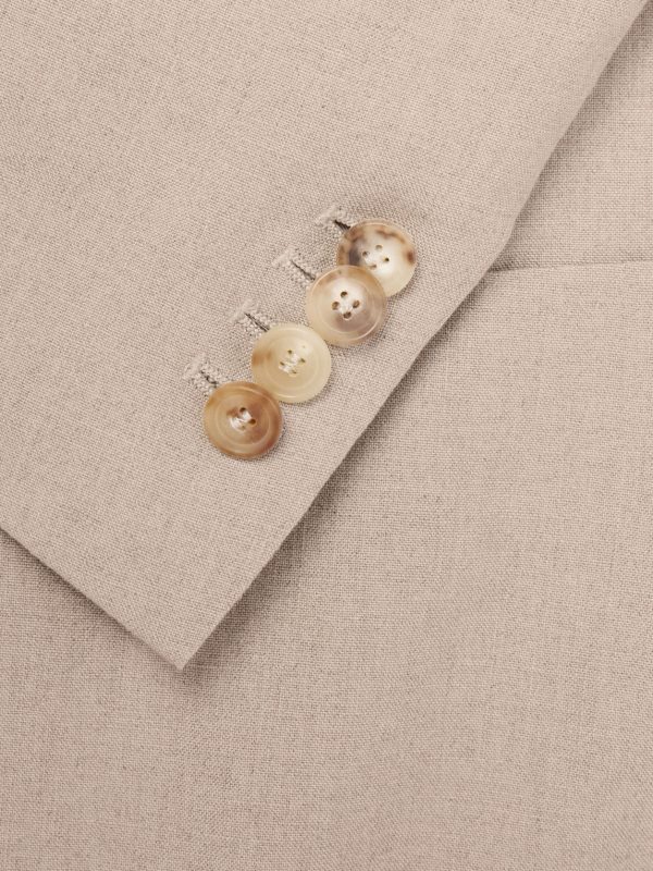 Linen Single-Breasted Suit Jacket - E1 Linen Single-Breasted Suit Jacket - E1
