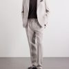 Linen Single-Breasted Suit Jacket - E3 Linen Single-Breasted Suit Jacket - E3