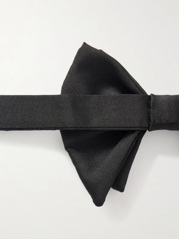 Pre-Tied Silk and Cotton-Blend Twill Bow-Tie - CU Pre-Tied Silk and Cotton-Blend Twill Bow-Tie - CU