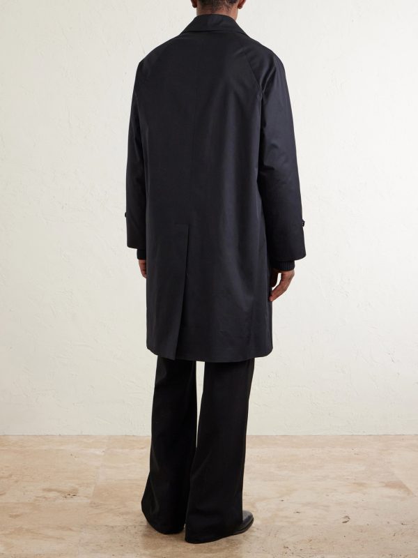 Structured Cotton-Blend Coat - BK Structured Cotton-Blend Coat - BK