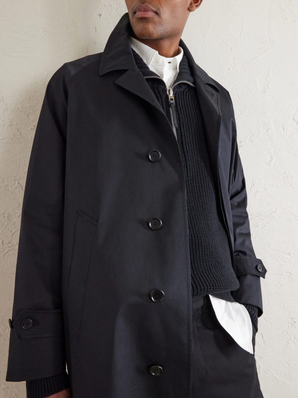 Structured Cotton-Blend Coat - CU Structured Cotton-Blend Coat - CU