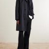 Structured Cotton-Blend Coat - OU Structured Cotton-Blend Coat - OU