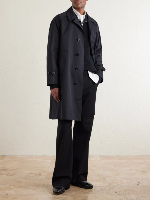 Structured Cotton-Blend Coat - OU Structured Cotton-Blend Coat - OU