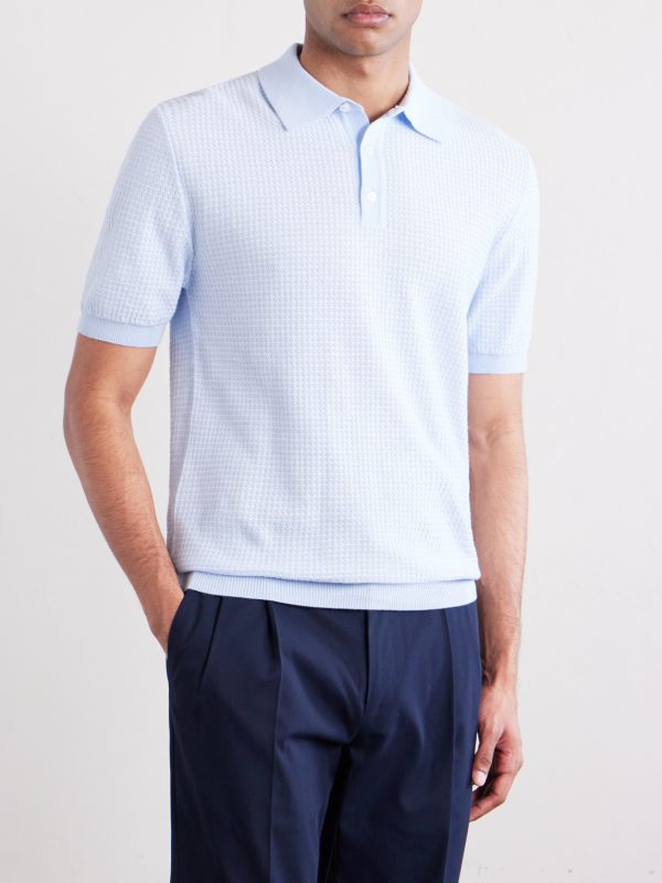 Cotton-Jacquard Polo Shirt - FR Cotton-Jacquard Polo Shirt - FR