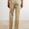 Straight-Leg Cotton-Blend Twill Trousers - BK
