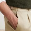 Straight-Leg Cotton-Blend Twill Trousers - CU