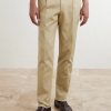 Straight-Leg Cotton-Blend Twill Trousers - FR