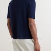 Knitted Cotton T-Shirt - BK Knitted Cotton T-Shirt - BK