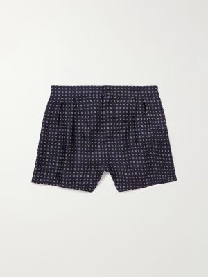 Straight-Leg Printed Silk-Twill Shorts Straight-Leg Printed Silk-Twill Shorts