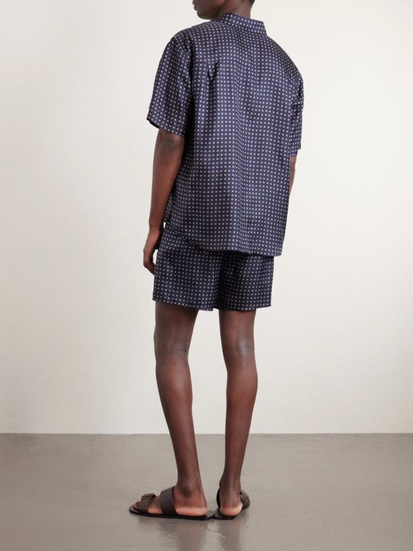 Printed Silk-Voile Shirt - BK Printed Silk-Voile Shirt - BK