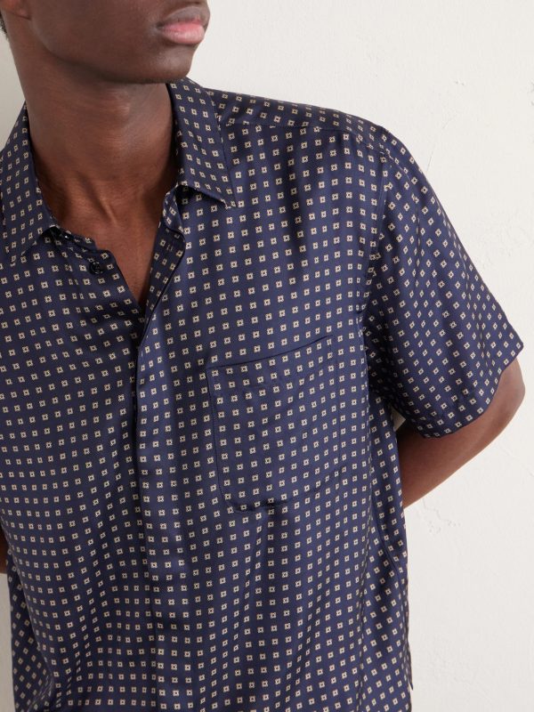 Printed Silk-Voile Shirt - CU Printed Silk-Voile Shirt - CU