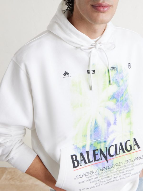 Oversized Printed Cotton-Jersey Hoodie - CU Oversized Printed Cotton-Jersey Hoodie - CU