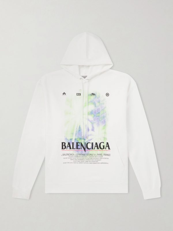 Oversized Printed Cotton-Jersey Hoodie Oversized Printed Cotton-Jersey Hoodie