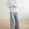 Oversized Printed Cotton-Jersey Hoodie - OU Oversized Printed Cotton-Jersey Hoodie - OU